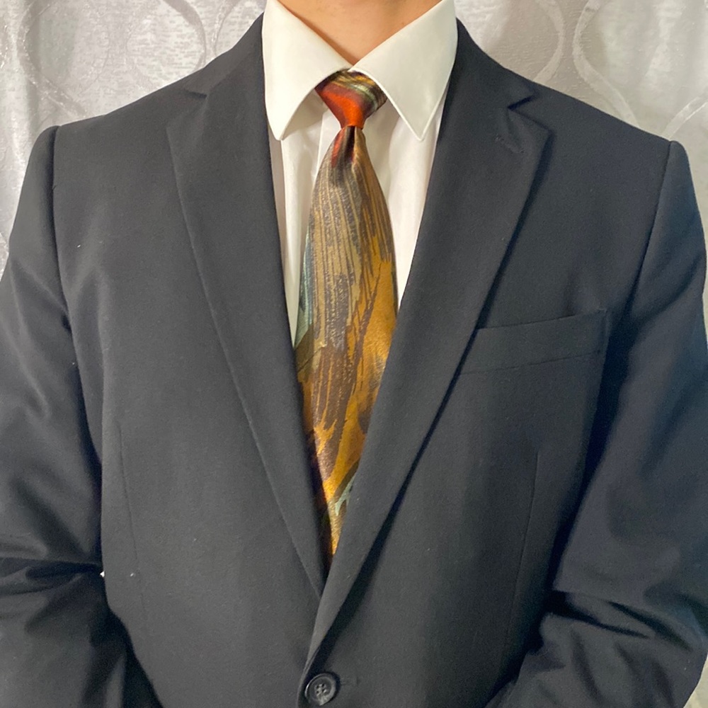 Art Men's Necktie. Iridescent coloring. 55 inches